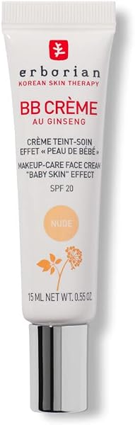 Erborian - BB Crème au Ginseng 5-en-1 - Soin Teinté Perfecteur Effet "Peau de Bébé" - Fond de Teint Couvrant Imperfections - Protection Solaire SPF 20 - Soin Cosmétique Coréen - 1