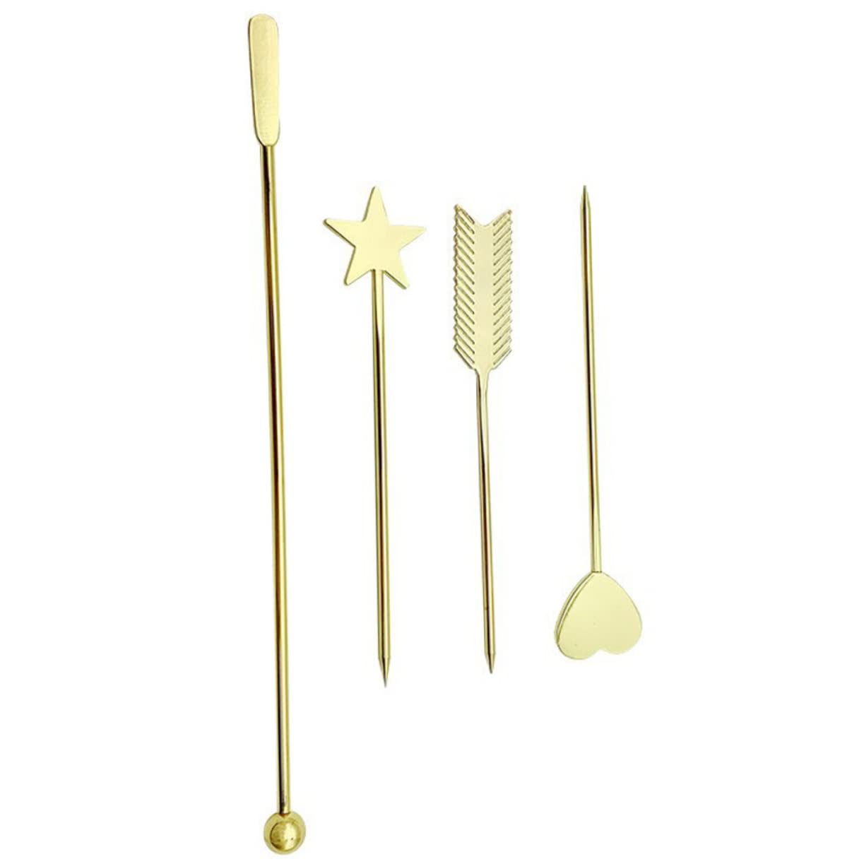 4pcs Nail Art Dotting Tool Manicure Gel Sticks Stirring Rods for Women