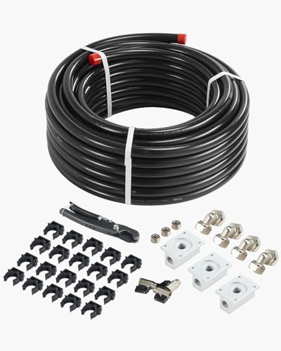 VEVOR 100FT Air Compressor Line Kit, HDPE-Aluminum Tubing