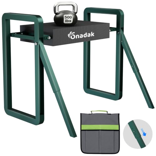Image of Garden Kneeler and Seat Foldable Gardening Stool with Extendable Legs