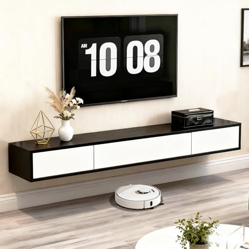 houcheyai TV Lowboard hängend, Schwebender TV Board Hängend, 160cm...