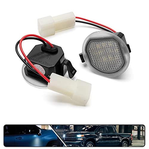 2Pcs Lámpara LED Blanca para Espejo Lateral Chevy Silverado miniatura 6