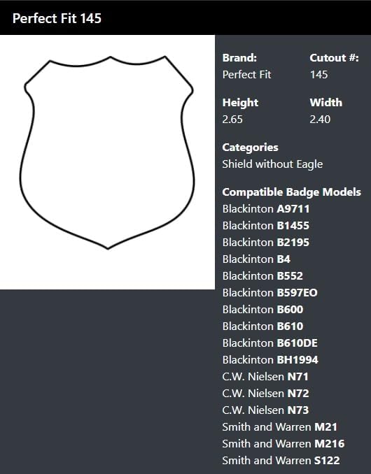 Miniatura 4 de Perfect Fit Shield Wallets NYPD Patrol - Soporte para cinturón con bolsillo y cadena (Cutout PF145), cuero rosa