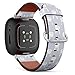 CJBROES Replacement Leather Watch Band, Compatible with Fitbit Versa 3 and Fitbit Sense of Wristband Bracelet Accessory - Happy Easter