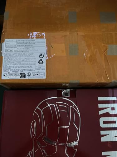 Iron-Man MK 5 - Capacete eletrónico portátil com controlo remoto e voz, olhos LED e efeitos sonoros, acessório perfeito de filme de super-heróis e figura para colecionadores adultos, presente ideal