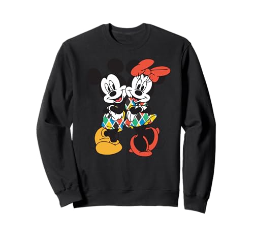 Sweat Mickey et Minnie Disney italien Arlequin une idée cadeau originale