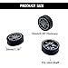 10PCS Model Car Wheels 30mm Toy Car Rubber Tire Wheels with Metal Shaft Round Axles for for RC Car Truck Robot DIY Model Toy Wheel Replacement Accessories (2x30mm)