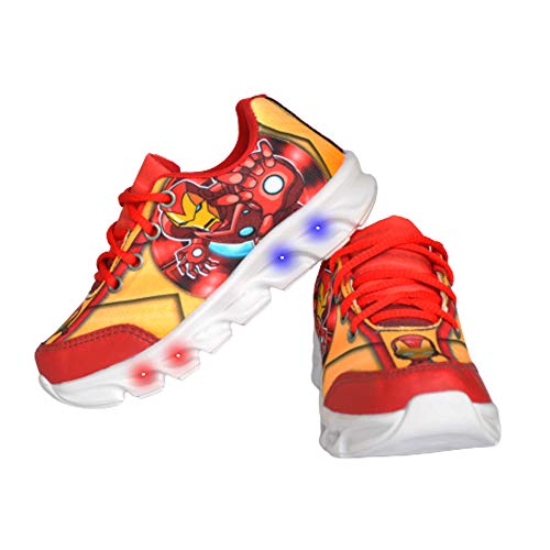 Tenis Led Luzinha Homem De Ferro Infantil Masculino (31)