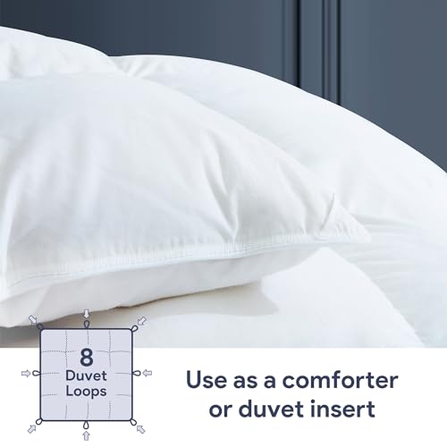 Maple&Stone Oversized King Comforter, Oversized King Duvet Insert with 8 Corner Tabs, All Season Down Comforter with Cotton Cover, Luxury Hotel Bedding (120 x 98 Inches, White) by Maple&Stone - Image 3