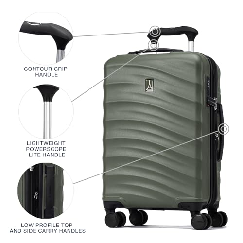 Travelpro Maxlite Air V2 Hardside Expandable Checked Luggage, 8 Spinner Wheels, Lightweight Hard Shell Suitcase, TSA Lock, Slate Green, Checked Medium 25-Inch image 6