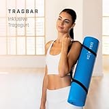 KG PHYSIO Yogamatte Rutschfest & Gepolstert - Yoga Matte mit Tragegurt, Fitnessmatte, Sportmatte Dicke 8mm, Gymnastikmatte, Gym Matte, Pilates Matte, Fitness Matte, 183x60cm