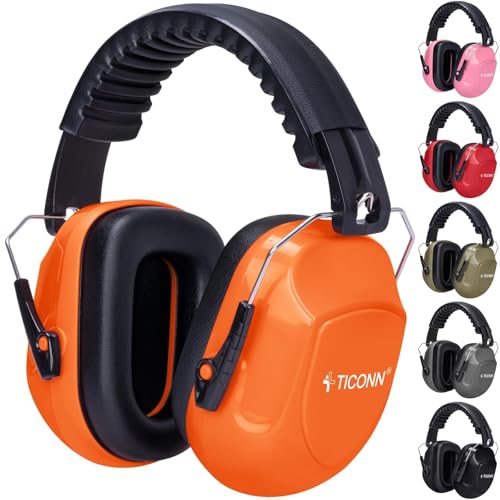 TICONN Noise Cancelling Ear Muffs for Adults, SNR 33dB...