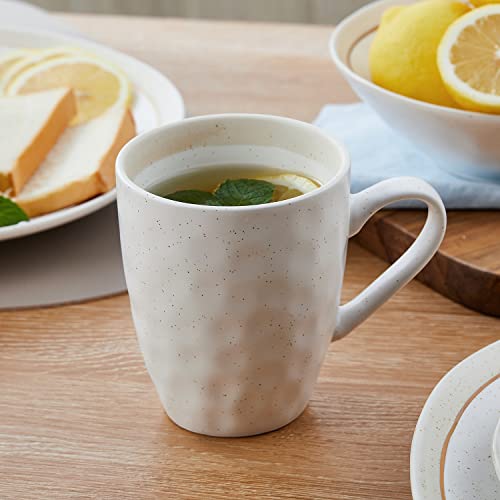 Stone Lain Clara 16-Piece Dinnerware Set Porcelain, White #TOP4