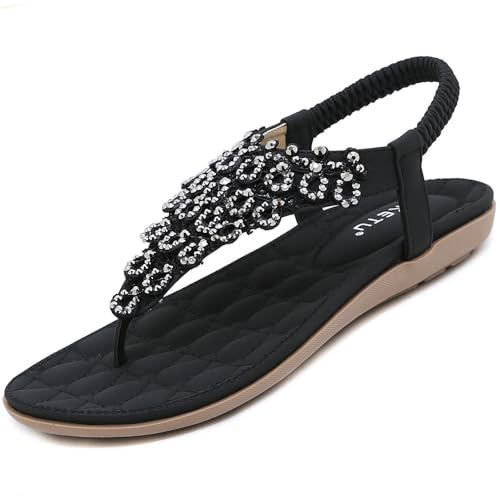 Tongs confortables amortissantes et sandales femme été au design léger