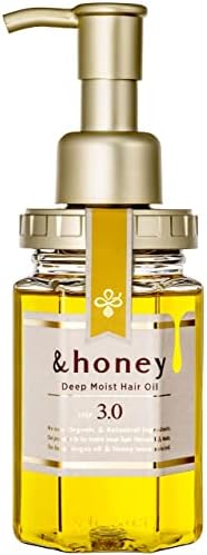 &honey Deep Moist Hair Oil, Bulgarian Damask Rose Honey, 3.4 oz (100 m)