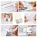 EooUooIP Practical and Beautiful Office Supplies White Handbook Tool Box,Stapler Tape Staples Hole Puncher Paper Scissor for Efficient Work and Stylish Gifting.