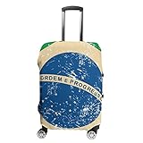 Brazil Retro Flag Luggage Cover for Suitcase Luggage Protector Travel Bag Covers for Luggage M