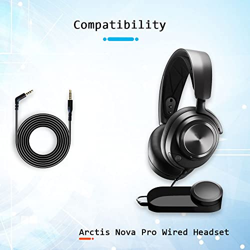 Cable de reemplazo compatible con SteelSeries Arctis Nova Pro miniatura 2