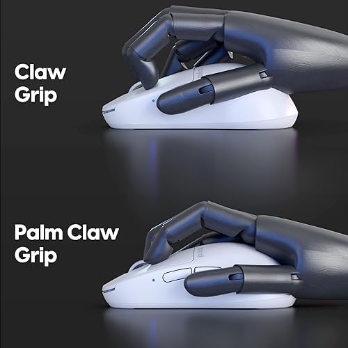 Pulsar Gaming Gears X2H mini Wireless Gaming Mouse, Ultra Lightweight 1.83 oz (52 g), Symmetrical, Optical Switch, 2.4 Ghz 1 ms, 26000 DPI, PAW3395 Sensor (Mini, Wireless, White) - 5