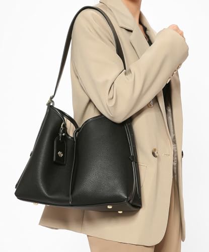 Womens Large Work Tote Bag Soft PU Leather Shoulder Crossbody Satchel Messenger Bag Handbag Adjustable Travel Purse3