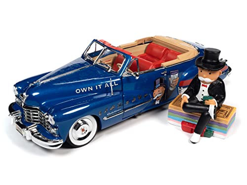 AW AUTO WORLD Silver Screen Machines - Monopoly 1947 Cadillac Convertible miniatura 2