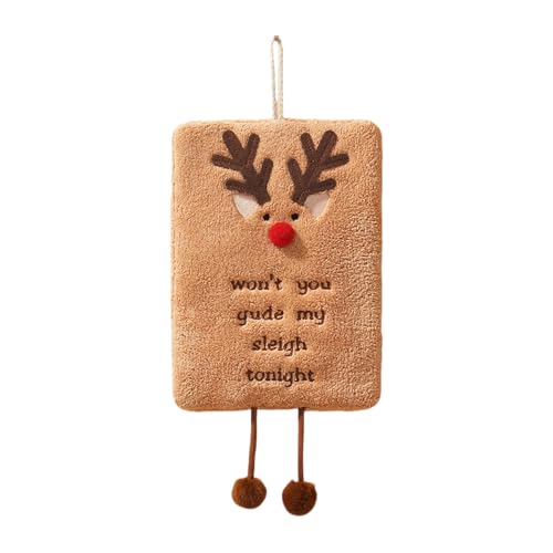 Celuicion - Toallas de mano de Navidad para cuarto de baño, absorbente y enganchado, toallas de mano de forro polar coral para vacaciones - Hotel Casa Invitados Ducha Invierno Fiestas