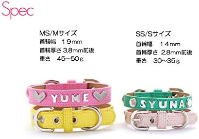 Amazon 犬 首輪 犬の首輪 小型犬 中型犬 革 おしゃれ 名前入 名入れ イニシャル首輪 S キナリベージュ 犬の首輪屋てるべる ベーシック首輪 通販