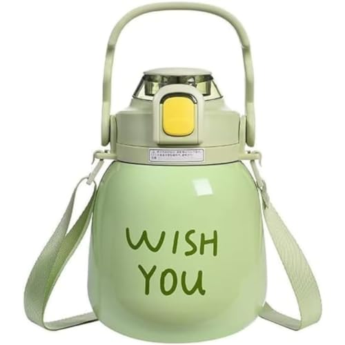 Bouteille de sport 1L isotherme anti-fuite en inox pour nettoyer facilement