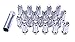 Gorilla Automotive 26193HT Small Diameter Duplex Acorn Chrome 5 Lug Kit (9/16" Thread Size) - Pack of 20