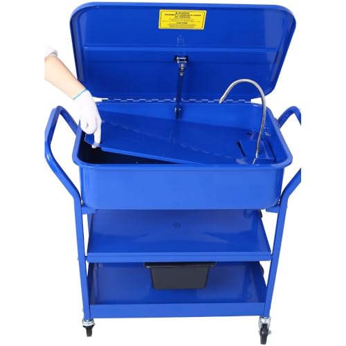 Heavy-Duty Steel Cabinet Parts Washer with Electric Pump for