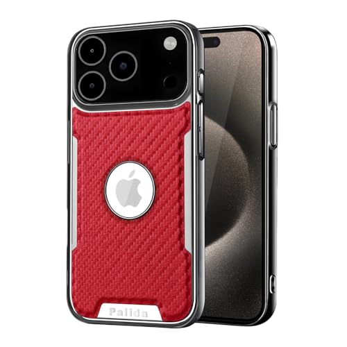 Coque rouge iPhone 17 Pro Max magnétique étui rigide élégant pour le quotidien