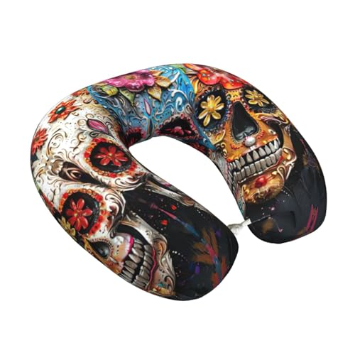 Almohada de Viaje de Espuma Viscoelástica Negra miniatura 2