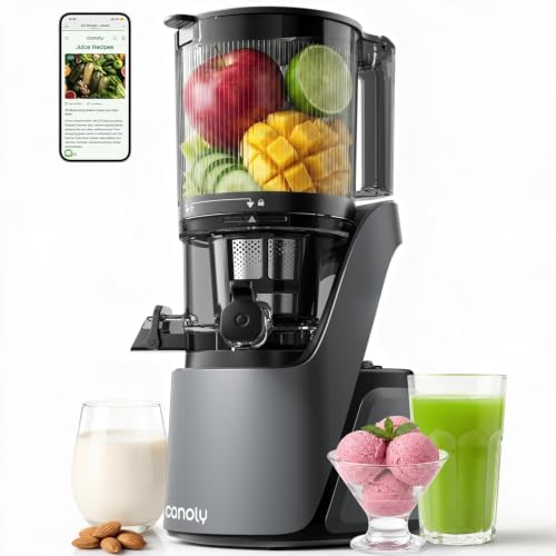 Canoly 3-in-1 Cold Press Juicer C16, Makes Juice & Sorbet & Nut Milk
