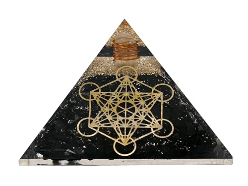 Amazing Gemstone Large Black Tourmaline Stone Orgone Pyramid...
