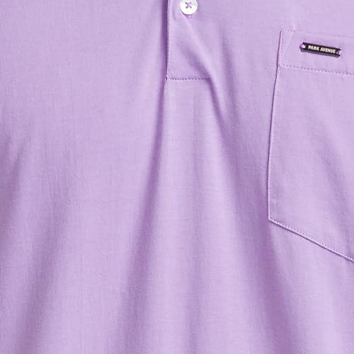 Image of Park Avenue Men Cotton Slim Fit Solid Pattern Polo Neck Casual T-Shirt