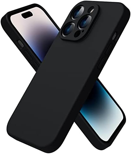 ACRONIX Compatible with iPhone 14 Pro Case 6.1",with 1 x Screen Protector, Silky-Soft Touch Liquid Silicone Case Shockproof Rubber Case Full Body Protection Cover for iPhone 14 Pro-Pastel lilac