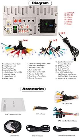 Erisin Android 10 Car Stereo Wireless CarPlay GPS SatNav Head Unit for VW Passat Golf MK5/6 Polo T5 Touran Seat Leon Skoda DAB+ Radio Support Touch Screen DSP Android Auto 4G WiFi Bluetooth 32GB