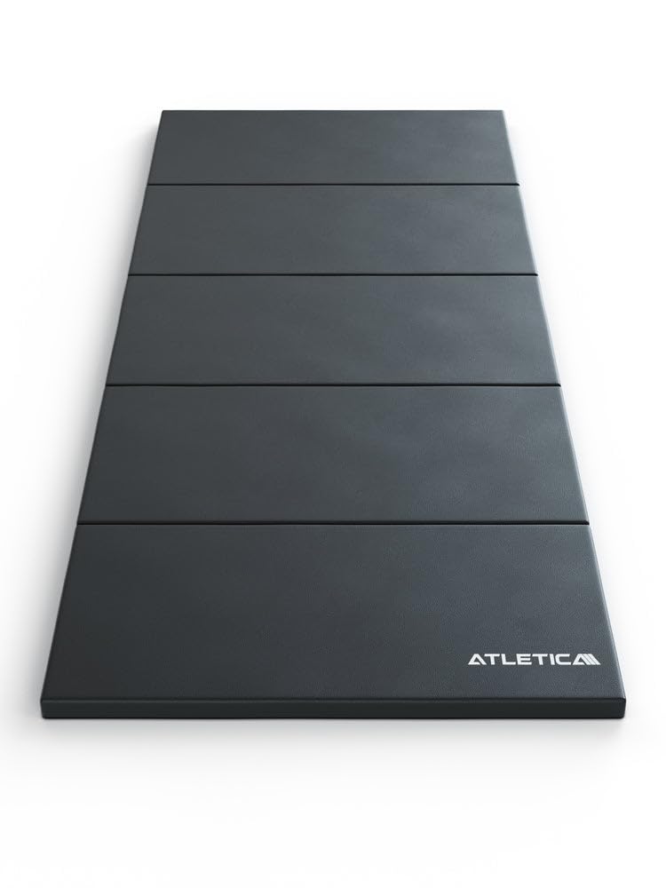 Atletica ZenFold, tappetino da ginnastica pieghevole, pieghevole, pieghevole, indeformabile, ideale per esercizi di ginnastica, yoga e pilates