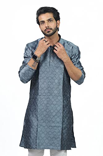 Image of HARPITA Men's Silk Blend Kurta Pyjama Set