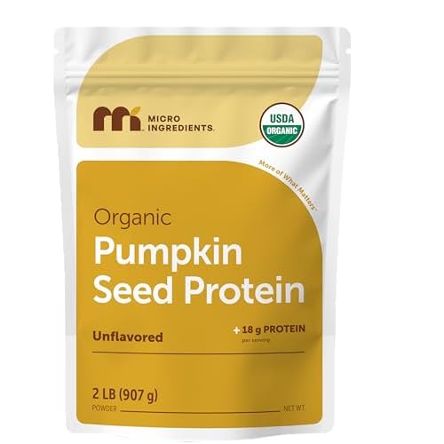 Organic Pumpkin Seed Protein Powder, 2lb | Raw Plant-Based Protein | Single-Ingredient Powder | Smooth Texture & Versatile Use | Non-GMO, Soy Free