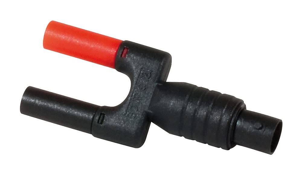 Adaptateur de test Chauvin Arnoux rouge noir 4 mm pour sécuriser vos mesures de tension