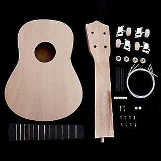 OriGlam Ukulélé 53,3 cm en kit à monter soi-même – Ukulélé soprano hawaïen en kit avec outils de montage pour enfants… - Les Beatles, Paul McCartney, John Lennon, RIngo Starr, George Harrison