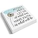 Inspirational Quote Desk Decor - Motivational Quotes Faith Wooden Sign - Rustic Accept What Is Let Go of What Was Wood Desk Sign Home Office Bedroom Living Room Shelf Table Decoration 5×5 Inch