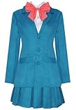 Nsoking Anime Costume Womens Season 3 Kuronuma Sawako Suit Cosplay School Uniform Outfit (Blue, X-Small)