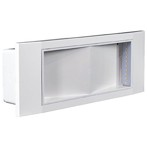 Beghelli LED-Stil, Notfalllampe, LED, 1499, Deckenleuchte, 11 W, 8 Stunden, wasserdicht, IP40, Installation für Außen/Einbau, Original-Akku inklusive, Code 1665 (A+) Cover