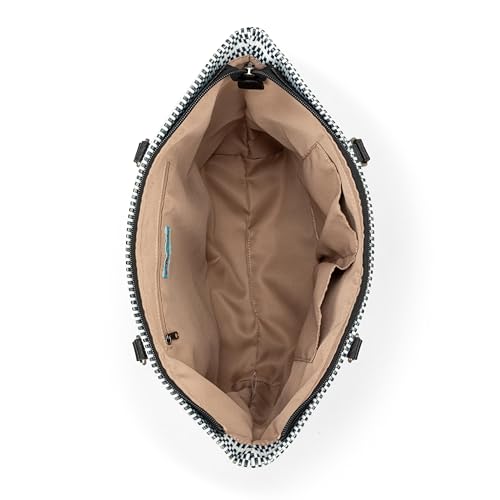 Bolso Sakroots Metro Tote grande con cierre y doble correa miniatura 4