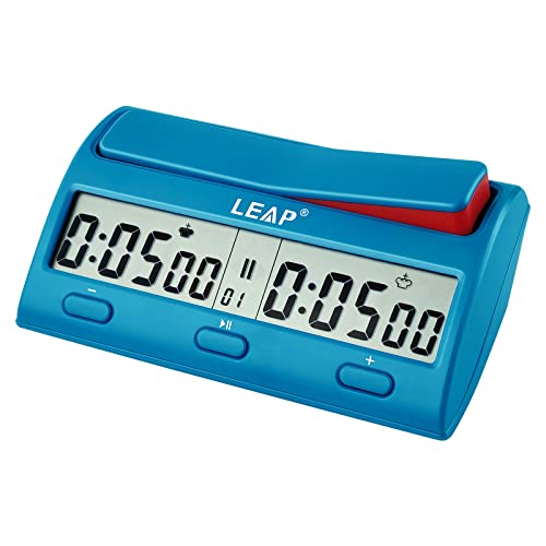 LEAP Advanced Digital Chess Timer, 7 Modes, Blue