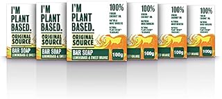 Original Source I'M Plant Based Lemongrass & Sweet Orange Bar Soap, Pack of 6 X 100 g
