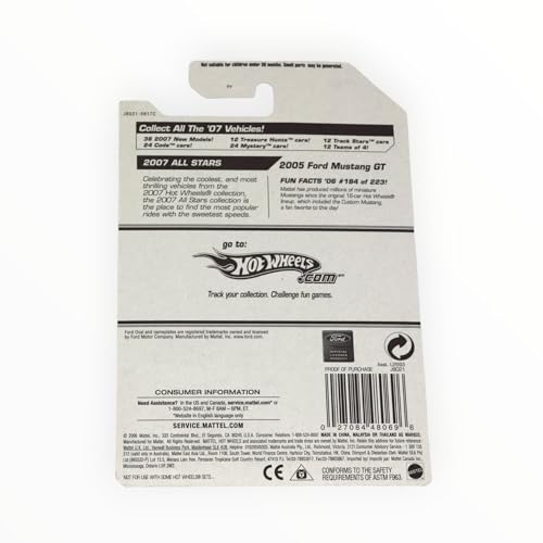 Hot Wheels Gray 2005 Ford Mustang GT miniatura 2