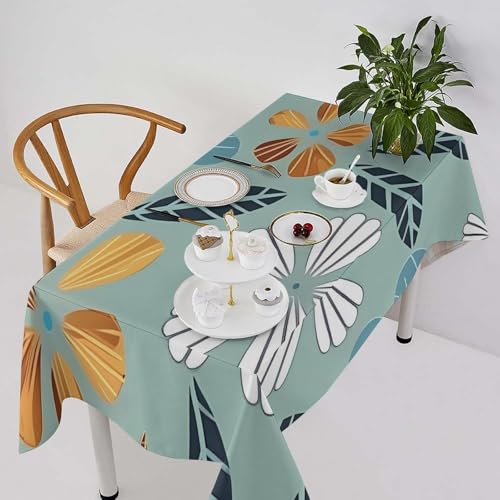 Nappe en lin antitache pour table rustique - Protection durable 140x140